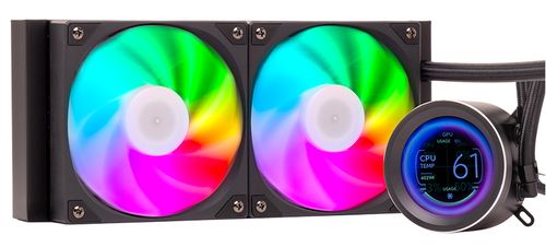 ITEK DISSIPATORE A LIQUIDO ARCTIC SPHERE LCD 240 - 240MM SKT UNIVERSALE PWM FAN…