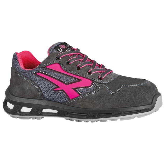 Calzatura di sicurezza Verok S1P SRC - nylon/pelle scamosciata - grigio/rosa - …
