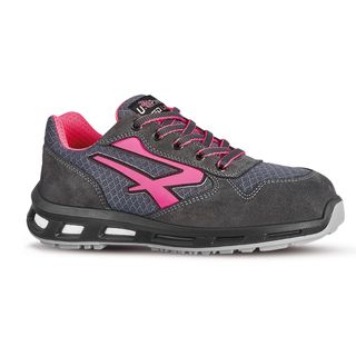 Calzatura di sicurezza Verok SP1 SRC - nylon/pelle scamosciata - grigio/rosa - …