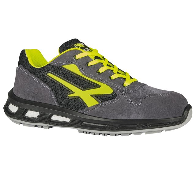 Calzatura di sicurezza Yellow S1P SRC - nylon/pelle scamosciata - grigio/giallo…