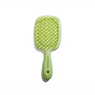 MUITOMAS SPAZZOLA PER CAPELLI STRUTTURA CON FORI E MANICO ERGONOMICO VERDE SALV…