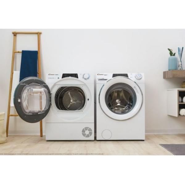Candy RapidÓ ROE H8A2TCEX-S - Asciugatrice WiFi - larghezza: 59.6 cm - prof. 58…