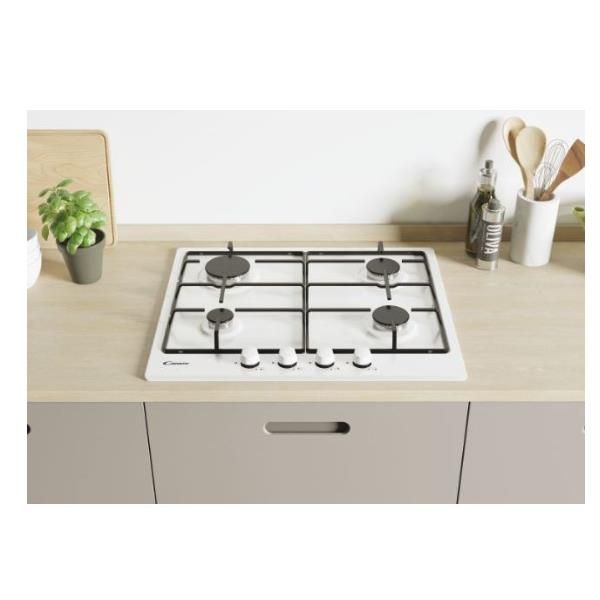 Candy Timeless CHW6BRWW - Piano cottura a gas - 4 piastre - Nicchia - larghezza…