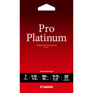 Canon - Carta fotografica PT-101 Pro Platinum - 4 x 6 " - 20 Fogli - 2768B013