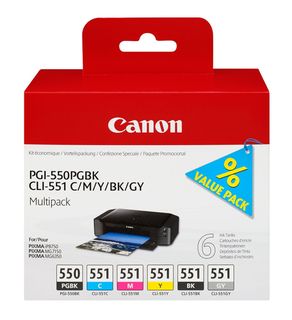 Canon - Cartucce ink - C/M/Y/K/GR - 6496B005