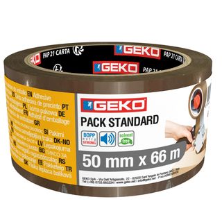 Nastro imballo noise 50mmx66mt avana Geko