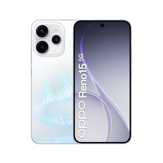 OPPO Reno 15 8+512GB 6.59" 5G Aurora White ITA
