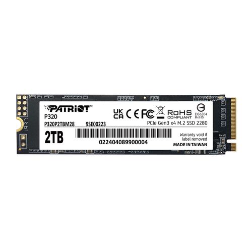 PATRIOT P320 SSD 2TB M.2 2280 NVMe PCI Express 3.0