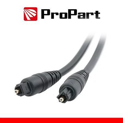PROPART Cavo Fibra Ottica Toslink High Quality 3m - Nero