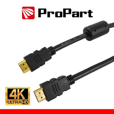 PROPART Cavo HDMI 2.0 High Speed 4K 3D Ethernet 3m SP-SP + Filtr NERO