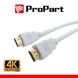 PROPART Cavo HDMI 2.0 High Speed 4K 3D con Ethernet 1.5m SP-SP BIANCO