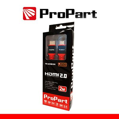 PROPART Cavo HDMI 2.0 HighSpeed 4K 3D con Ether.3m SP-SP Ner BLISTER