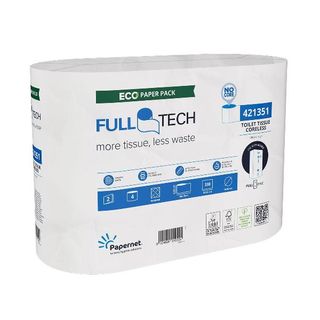 Pacco 4rt carta Igienica FullTech senza anima 104,78m bianco Papernet
