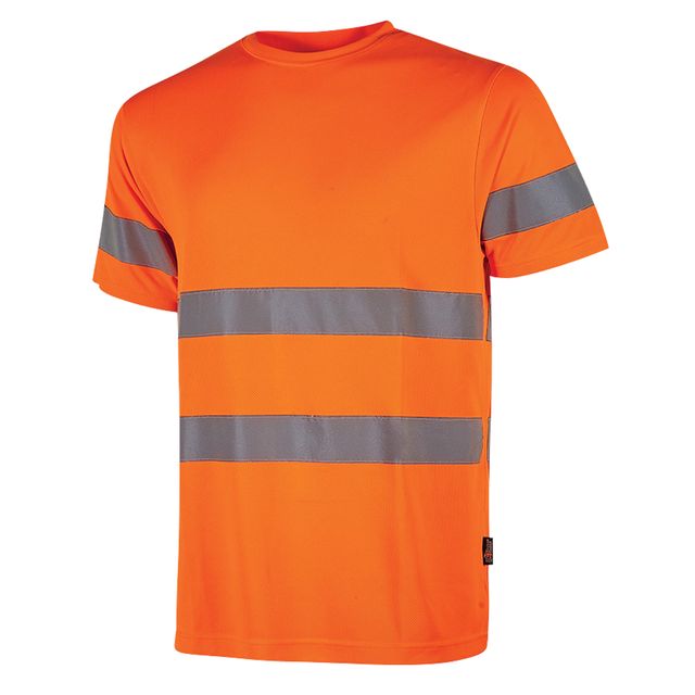Pack 3 T-shirt alta visibilitA' Mizar manica corta tg XXL arancio fluo U-Power