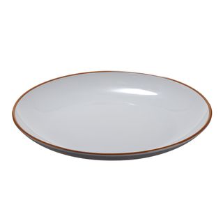 Piatto piano rPET D22x2,6cm grigio Leone