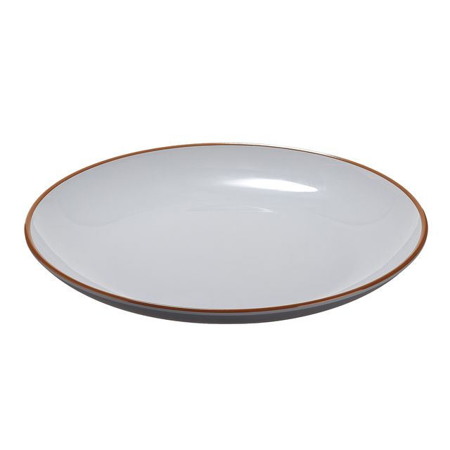 Piatto piano rPET D22x2,6cm grigio Leone