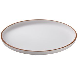 Piatto piano rPET D27,5x2,2cm bianco Leone