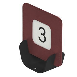 Porta QR code segnaposto METAL NERO 10x4x11,5 cm BORDEAUX Stilcasa