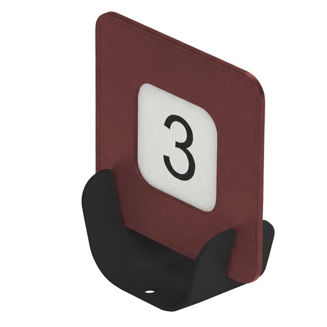 Porta QR code segnaposto METAL NERO 10x4x11,5 cm BORDEAUX Stilcasa