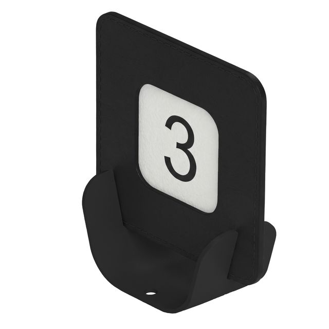 Porta QR code segnaposto METAL NERO 10x4x11,5 cm NERO Stilcasa