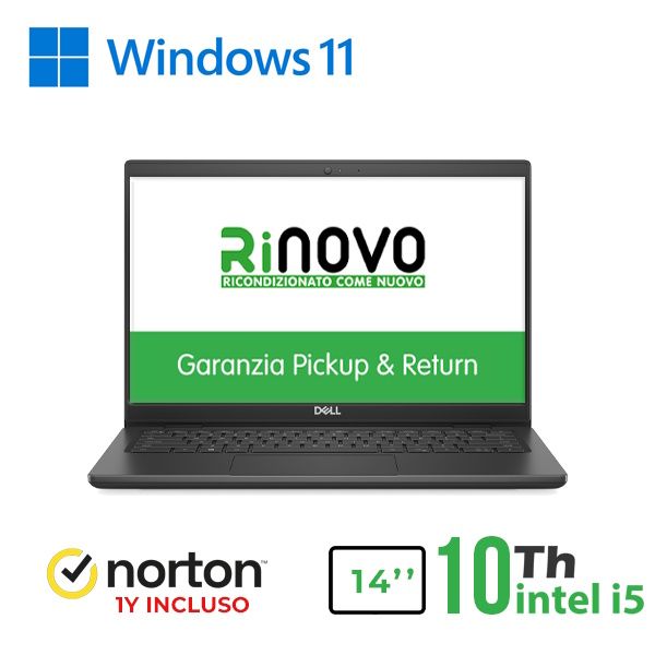 RINOVO NB DELL Latitude 5410 i5-10XXU DDR4 8GB SSD 256GB HDMI 14" W11P CLOUD 20…