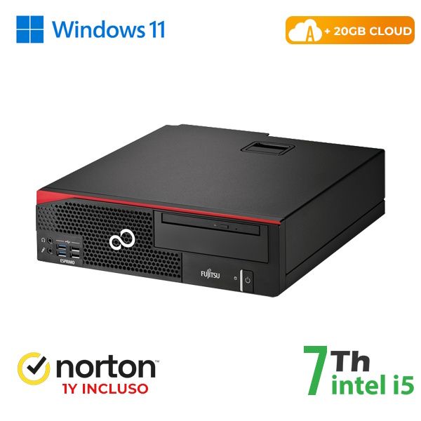 RINOVO PC FUJITSU Esprimo D757-957 SFF i7-7X00 DDR4 8GB SSD 256GB W11P CLOUD20G…