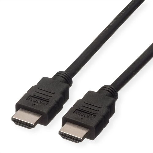 ROLINE GREEN CAVO HDMI HIGH SPEED CABLE E ETHERNET, M M, BLACK, 1M