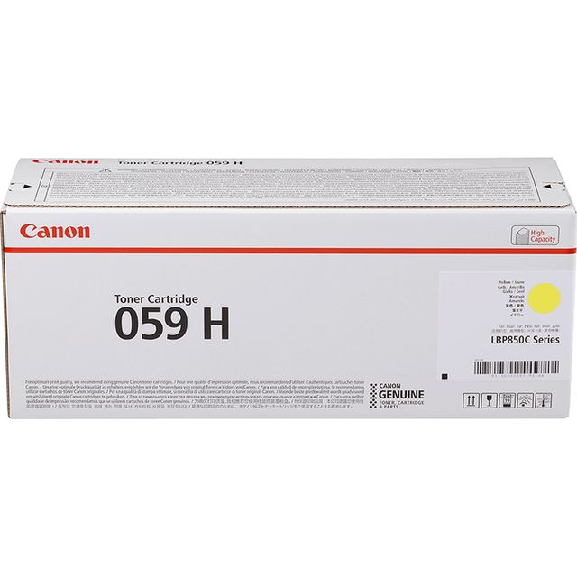 Canon 059 H - Alta capienza - giallo - originale - cartuccia toner - per i-SENS…