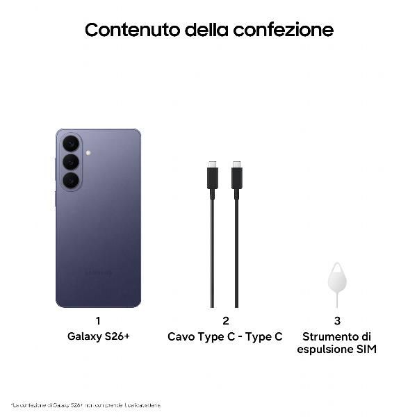SAMSUNG S947 GALAXY S26+ AI 5G DUAL SIM 6.7" OCTA CORE 256GB RAM 12GB 5G ITALIA…