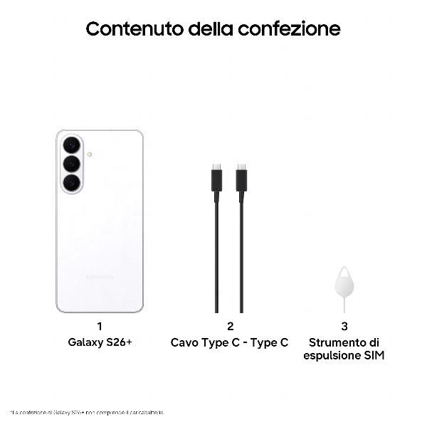 SAMSUNG S947 GALAXY S26+ AI 5G DUAL SIM 6.7" OCTA CORE 256GB RAM 12GB 5G ITALIA…