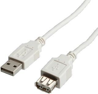 SECOMP STANDARD CAVO USB2.0 CABLE, A-A, M/F, BEIGE, 3M