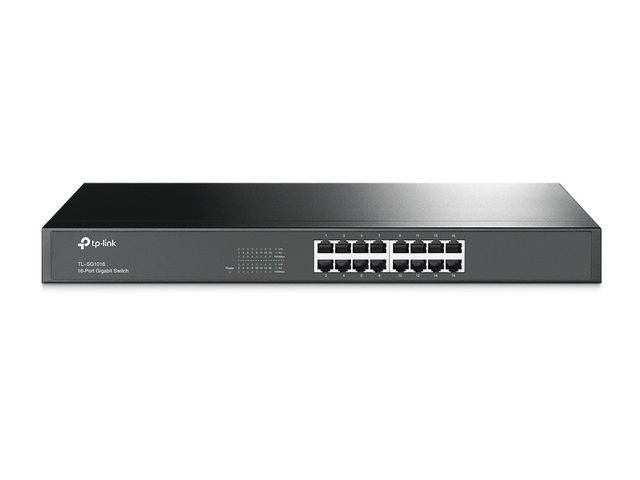SWITCH 16P GIGABIT RACK MOUNTABLE S STEEL CASE TPLINK