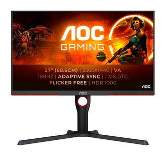 27 AOC Gaming 16:9 VA 2K 180Hz Reg Alt Ergonomico