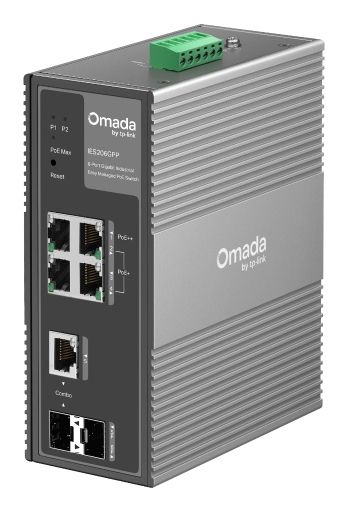 SWITCH INDUSTRIALE 6P TP-LINK IES206GPP CON 3P POE+ 1P POE++ 1P GIGABIT POE+ 1P…