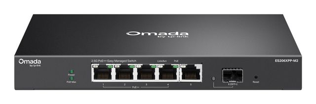 SWITCH OMADA 5-PORTGB EASY MANAGED 5XGB RJ45P DESKTOP STEEL INTEG SDN