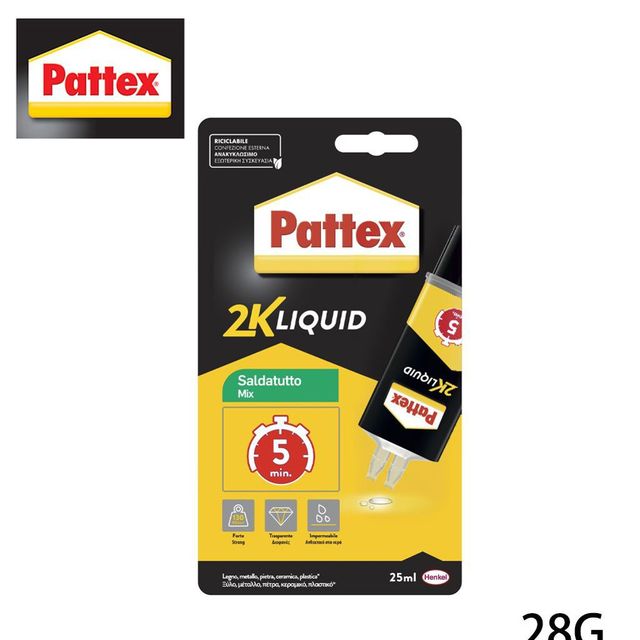 Saldatutto Pattex Power Epoxy trasparente - siringa da 28 g - 2937283