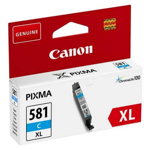 Canon CLI-581C XL - 8.3 ml - misura XL - ciano - originale - serbatoio inchiost…