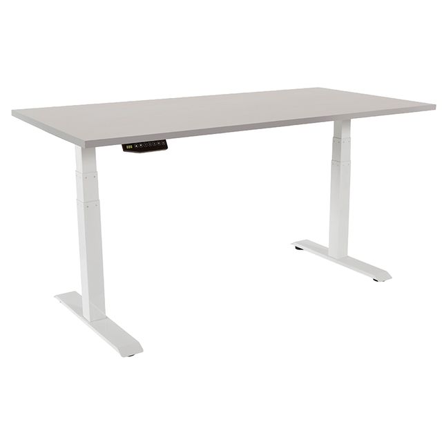 Scrivanie motorizzate regolabili in altezza 140x80x116cm Grigio