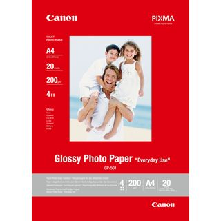 Canon GP-501 - Lucido - bianco - A4 (210 x 297 mm) 20 fogli carta fotografica -…