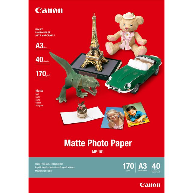 Canon MP-101 - A3 (297 x 420 mm) - 170 g/m² - 40 fogli carta fotografica - per …