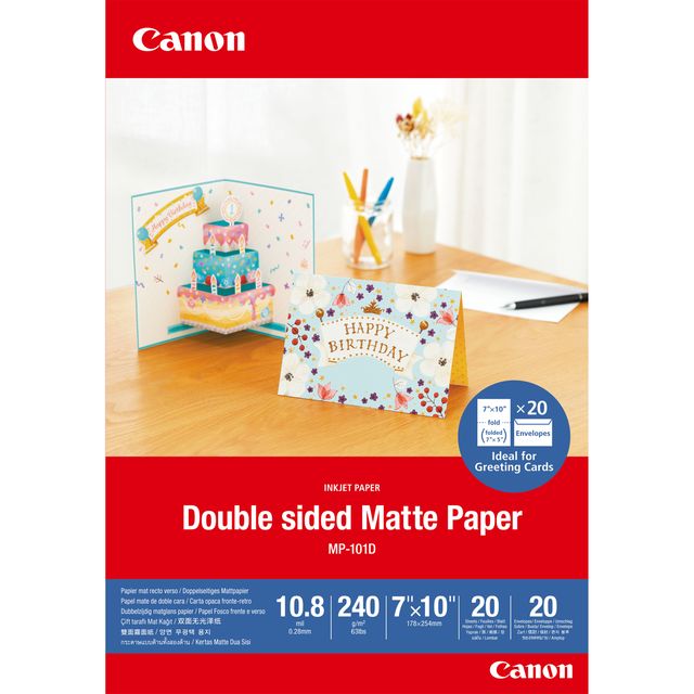 Canon MP-101D - Doppio strato opaco - 10,8 mil - 177.8 x 254 mm - 240 g/m² - 20…