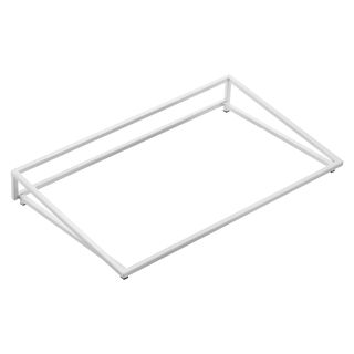 Supporto inclinato per vassoio 53x26,5x7cm metallo bianco Leone