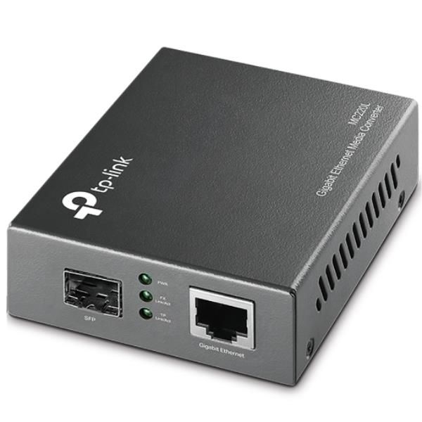 TP-LINK MC220L MEDIA CONVERTER 1000 BASE-SX / LX / LH FIBRA A 1000BASE-T