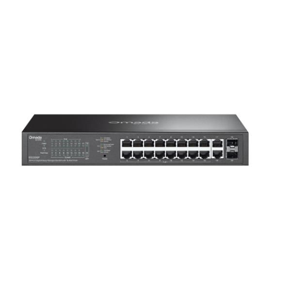 TP-LINK OMADA ES220GP V1 SWITCH GESTITO 16 x 10/100/1000 (PoE+) + 2 x 10/100/10…