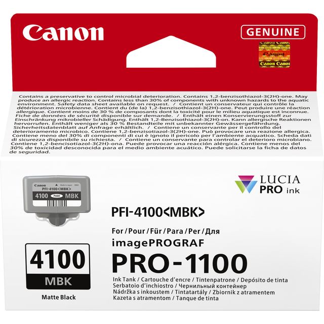 Canon PFI-4100 MBK - 80 ml - nero opaco - originale - confezione da appendere -…