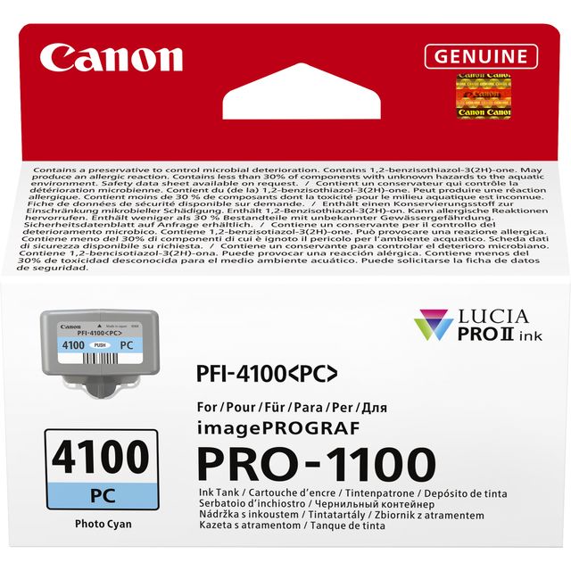 Canon PFI-4100 PC - 80 ml - ciano per foto - originale - confezione da appender…