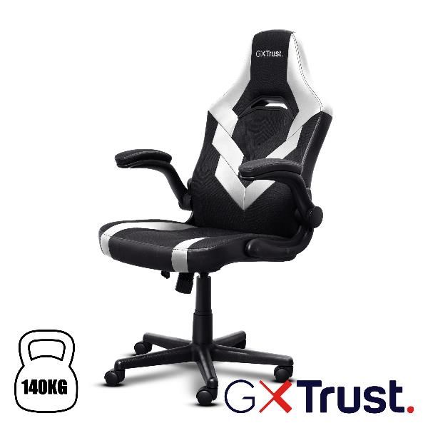 TRUST GXT703 RIYE GAMING CHAIR SEDIA GAMING CON BRACCIOLI RIBALTABILI MAX 150 K…