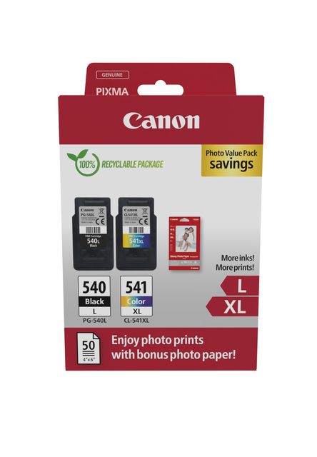 Canon PG-540L/CL-541XL Photo Value Pack - Lucido - confezione da 2 - Alta resa …