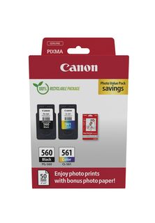 Canon PG-560/CL-561 Photo Value Pack - Lucido - confezione da 2 - nero, colore …