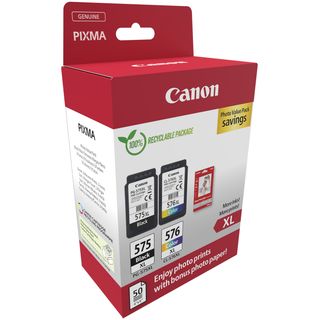 Canon PG-575XL/CL-576XL Photo Paper Value Pack - Confezione da 2 - Alta resa - …